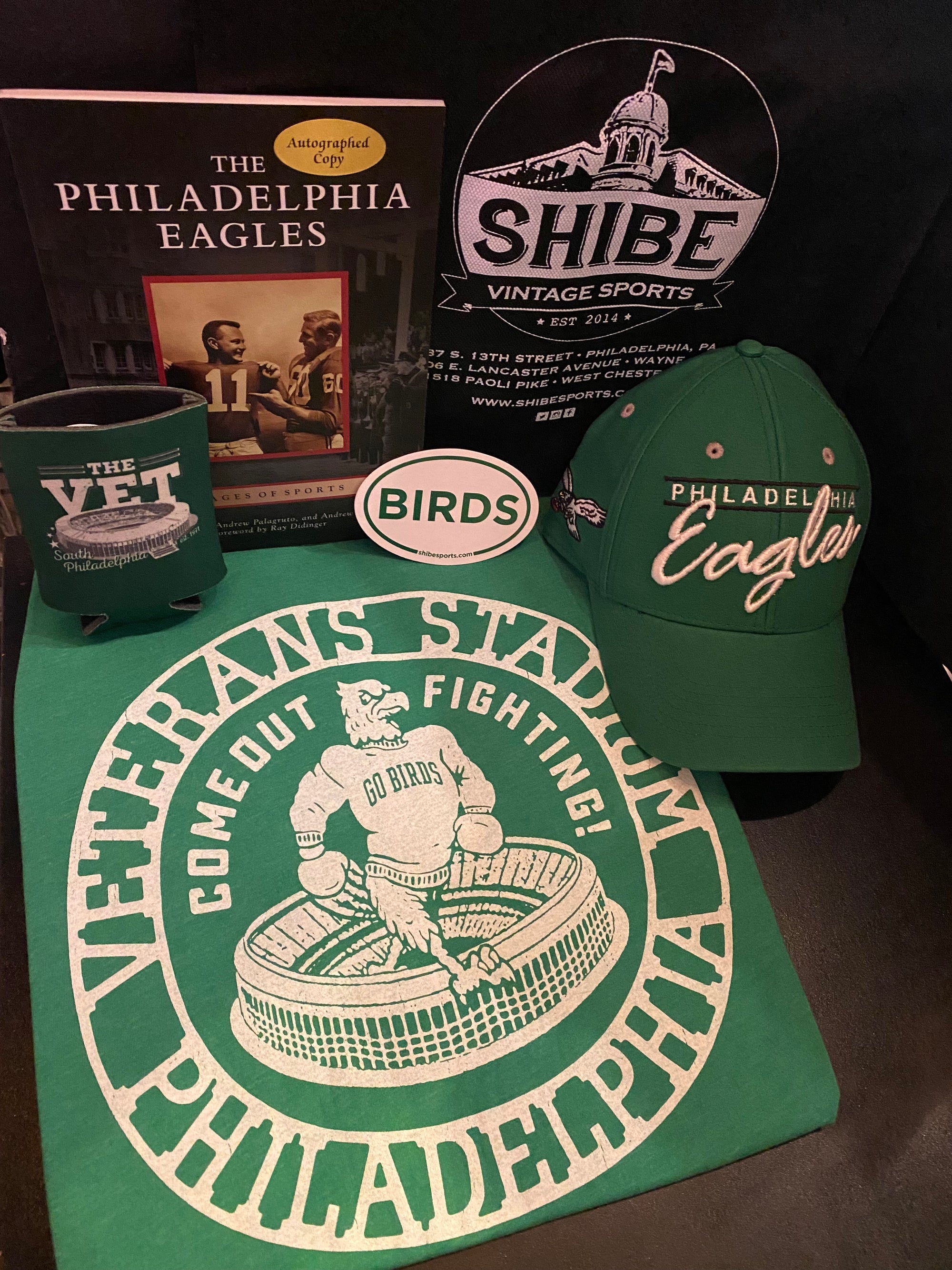 Vintage Philadelphia Eagles (Shirt + Hat + Book) Bundle