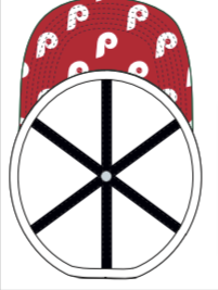 Philadelphia Phillies White Confetti Phanatic Icon Women's Clean Up hat