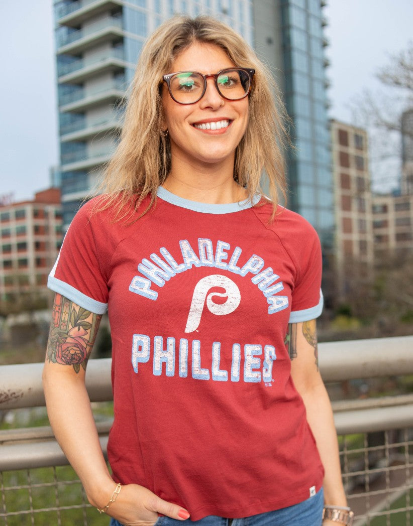 Philadelphia Phillies Double Header Sweet Heat Women's Tee