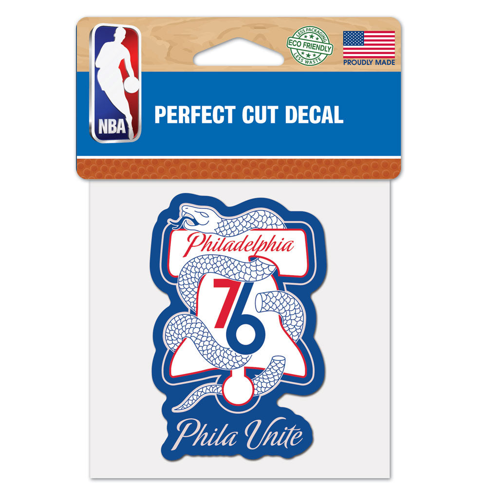 Philadelphia 76ers “Phila Unite” 4“ x 4” Color Decal