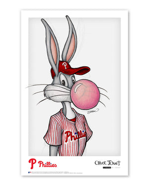 Bubble Gum Bugs Bunny x Philadelphia Phillies poster print