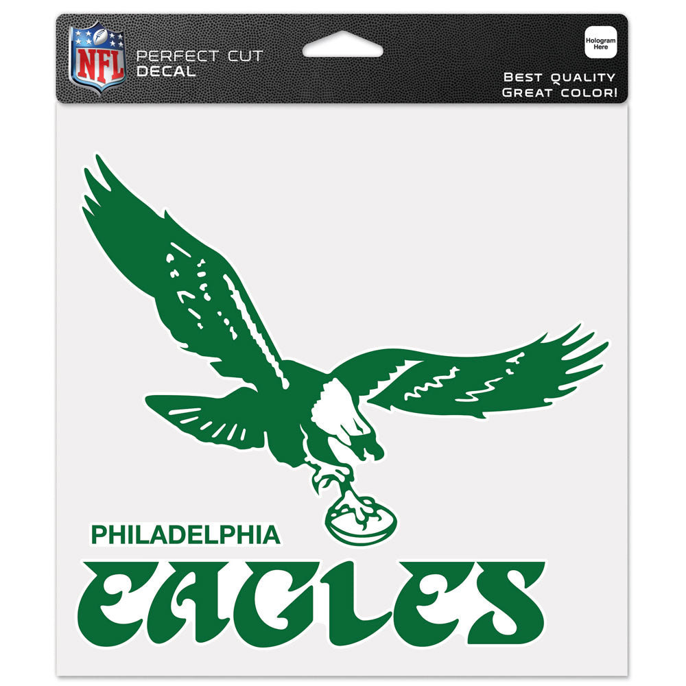 Philadelphia Eagles Retro 8x8 Kelly Green Decal
