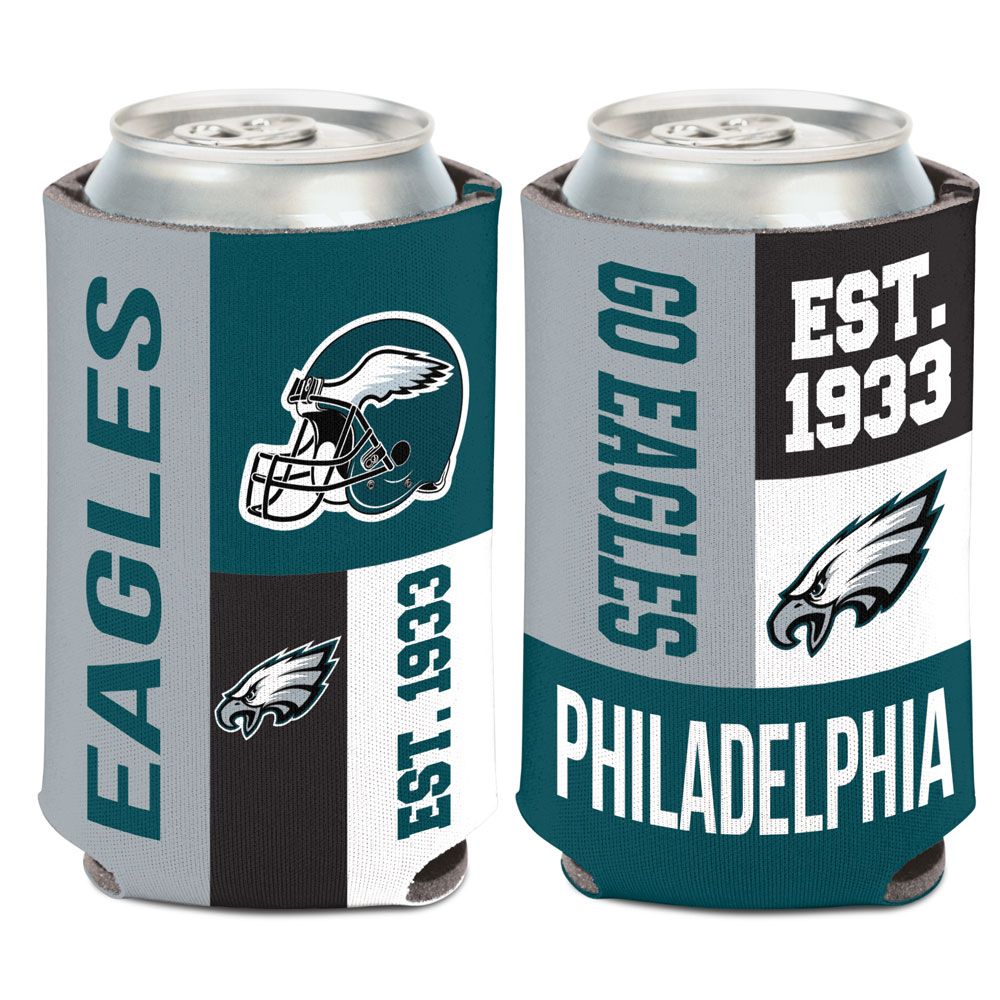 Philadelphia Eagles Color Block Can Koozie