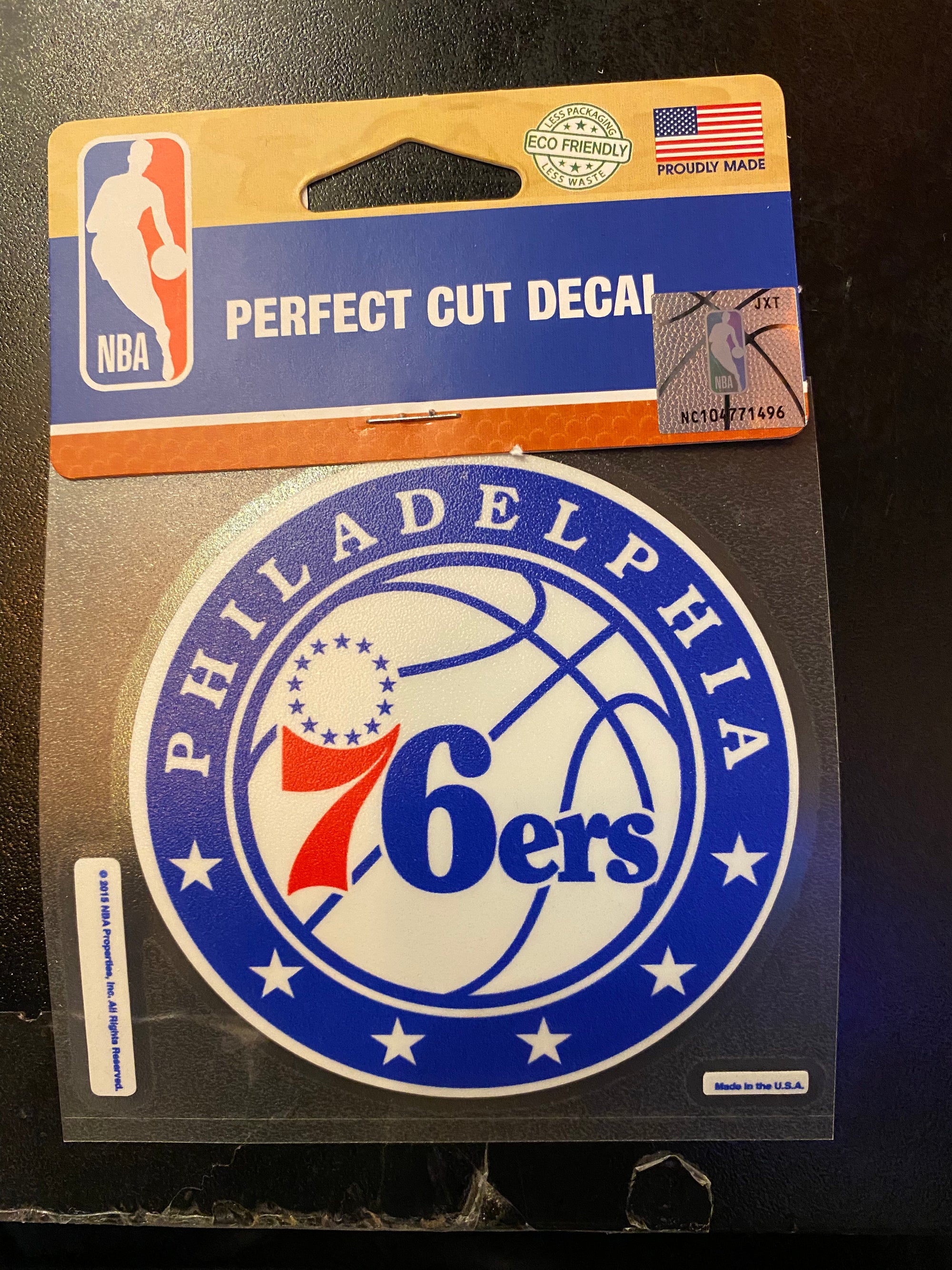 Philadelphia 76ers 4"x4" DieCut Decal Logo