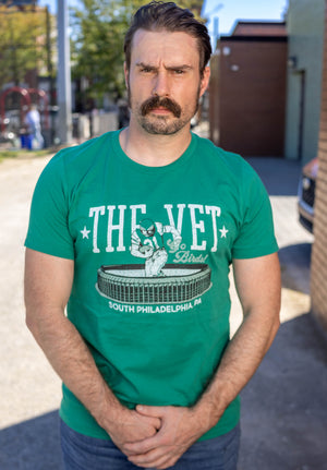 Veterans Stadium - Philadelphia, PA green t-shirt 