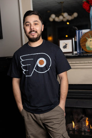 Philadelphia Flyers Flint Black Distressed Premier Franklin tee