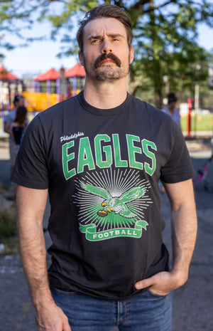Philadelphia Eagles throwback black t-shirt from Shibe Vintage Sports