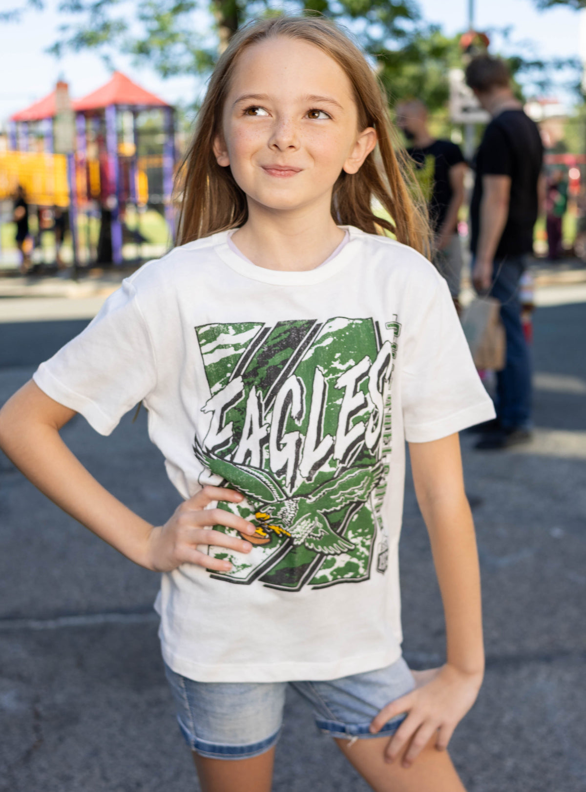 Philadelphia Eagles throwback youth white t-shirt from Shibe Vintage Sports