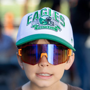 Philadelphia Eagles throwback youth white and kelly green hat
