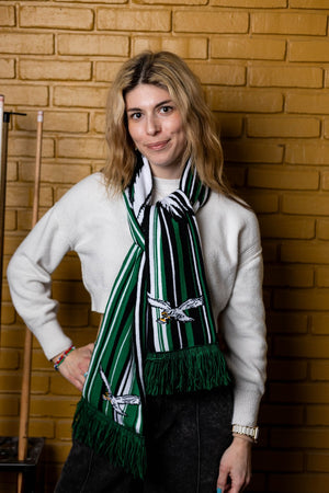 Philadelphia Eagles Retro Hyper Stripe Big Logo Scarf