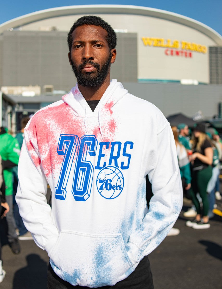 Philadelphia 76ers Flea Market Tie-Dye Unisex hoodie