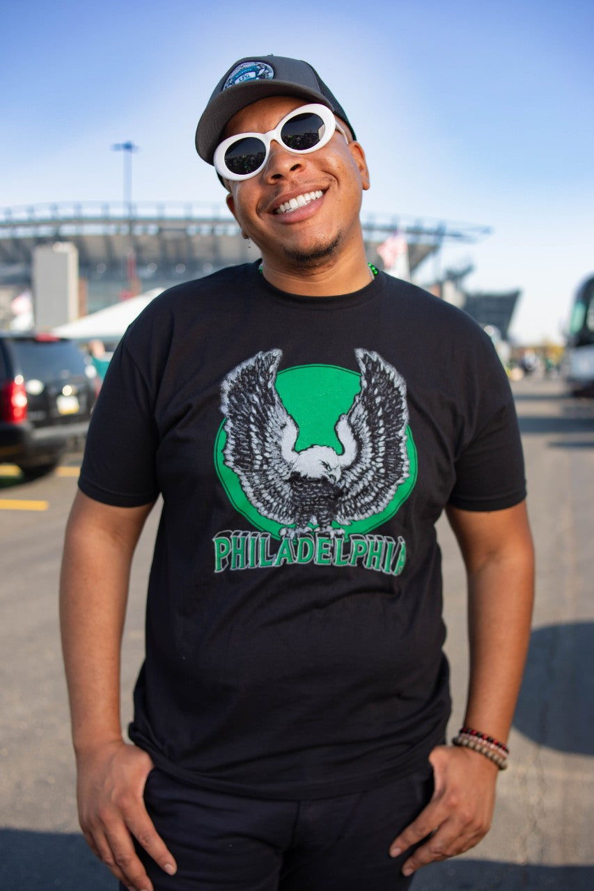 Philadelphia Football black t-shirt