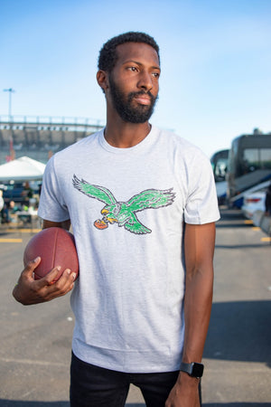 Philadelphia Eagles Franklin Relay Grey Premier Franklin tee