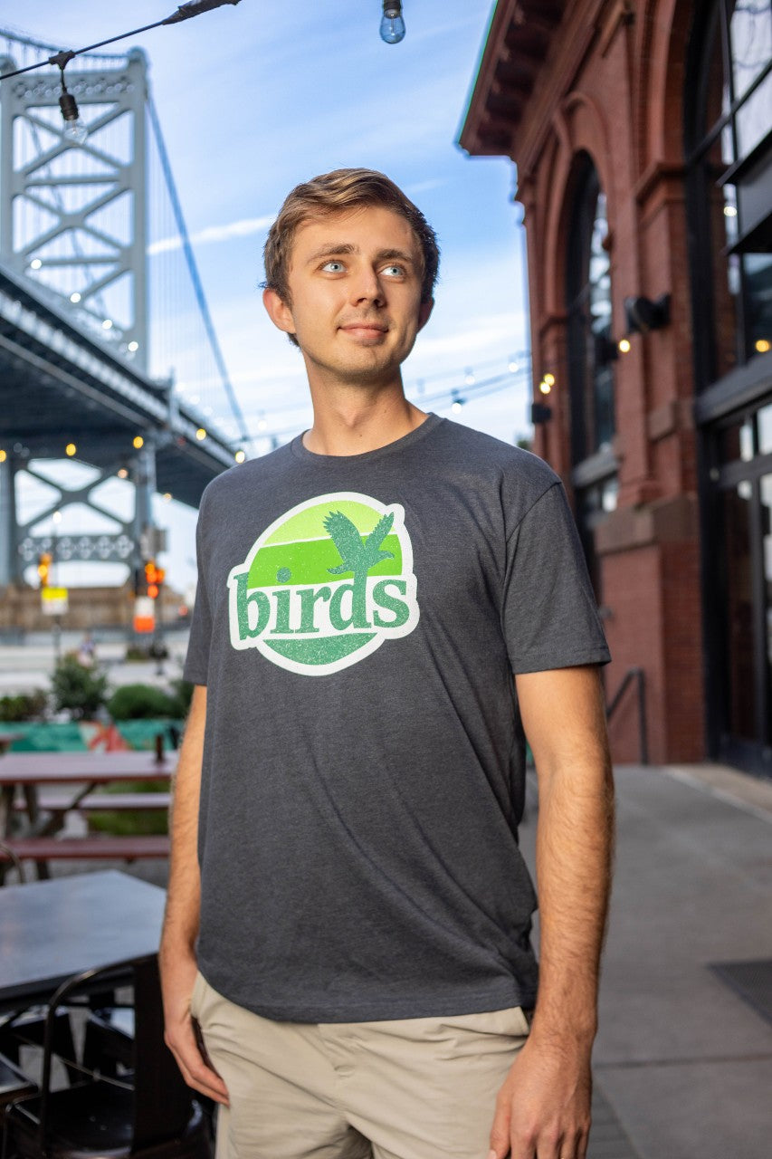 Birds Kelly Green Sunset T-shirt