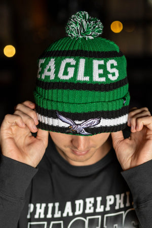 Philadelphia Eagles Historic Bering Cuff Knit -- White Bird