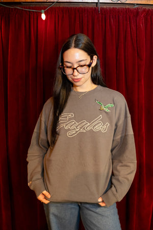Philadelphia Eagles Women's Heritage Hues Oversized Crew