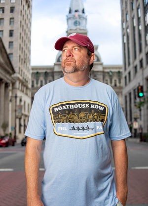 Boathouse Row Philadelphia Unisex Blue T-shirt