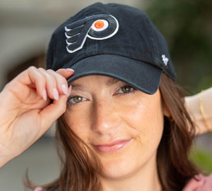 Philadelphia Flyers Black Clean Up hat