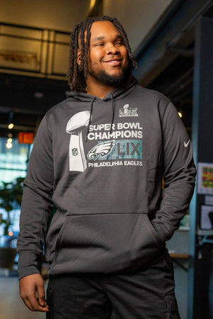 Philadelphia Eagles Super Bowl LIX Champions Locker Room Hooded Sweatshirt