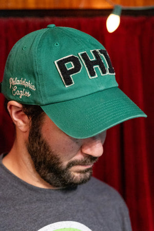 Philadelphia Eagles Historic Kelly Zoey Clean Up hat -- men's