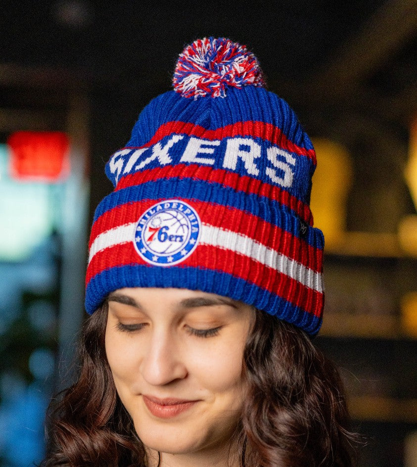 Philadelphia 76ers Historic Royal Bering Cuff Knit