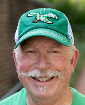 Philadelphia Eagles Trawler Kelly Green Cleanup hat with Vintage Logo