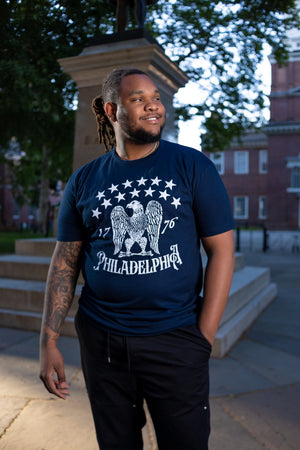 Philadelphia 1776 Navy Blue T-shirt