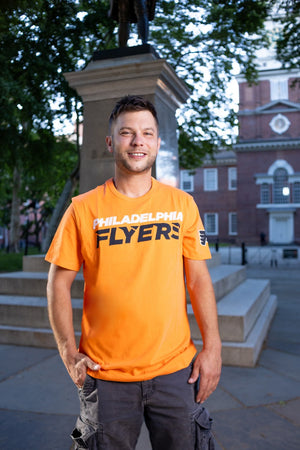 Philadelphia Flyers Signal Orange Franklin Fieldhouse tee