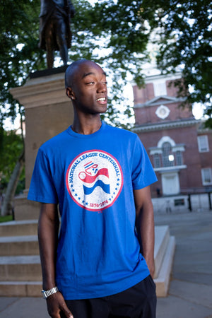 Philadelphia Phillies NL Centennial Jetty Blue Premier Franklin tee