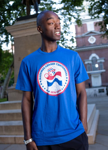 Philadelphia Phillies 1976 National League Centennial Blue T-shirt