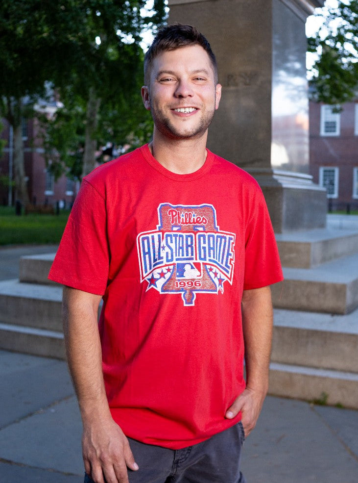 Philadelphia Phillies 1996 All Star Game Red T-shirt - Shibe