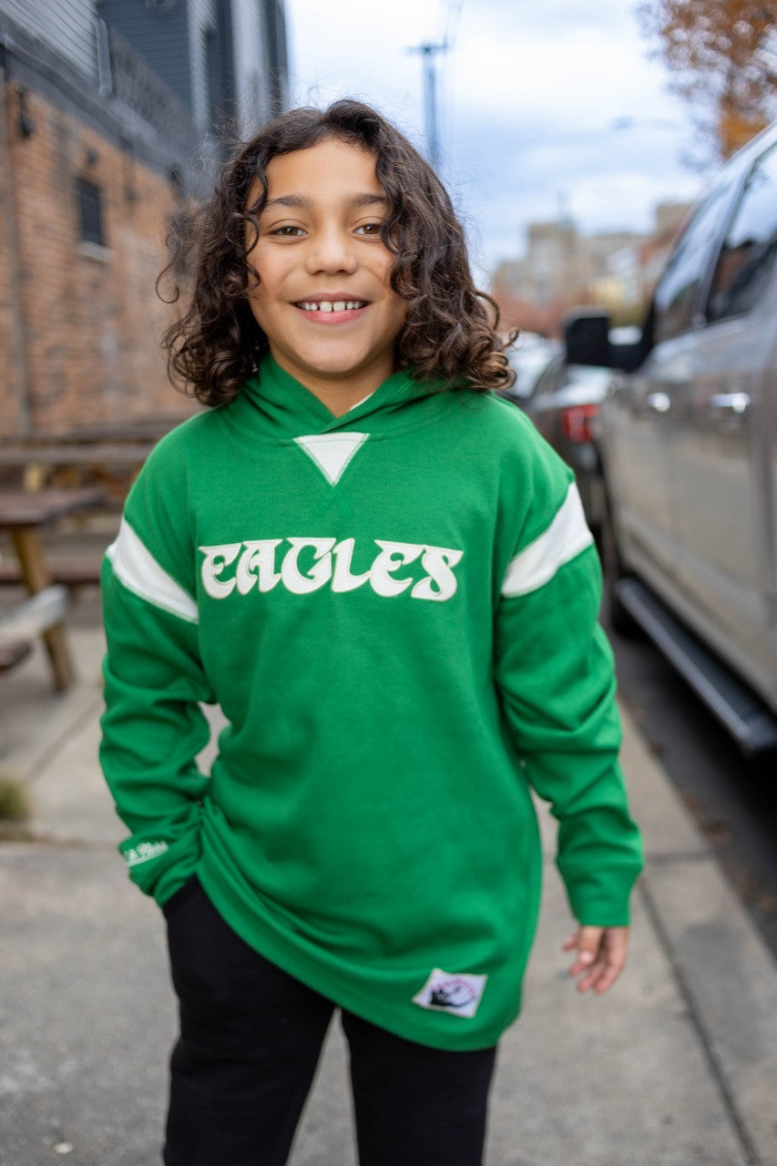 Philadelphia Eagles Youth Thermal Hooded Long Sleeve
