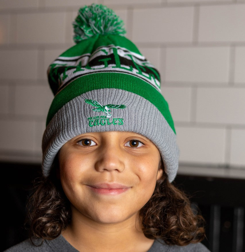 Philadelphia Eagles Youth Classic Pom Knit