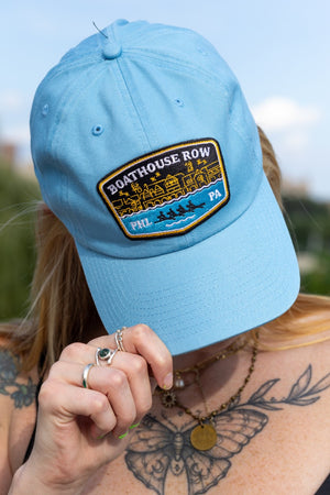 Philadelphia Boathouse Row Light Blue Hat