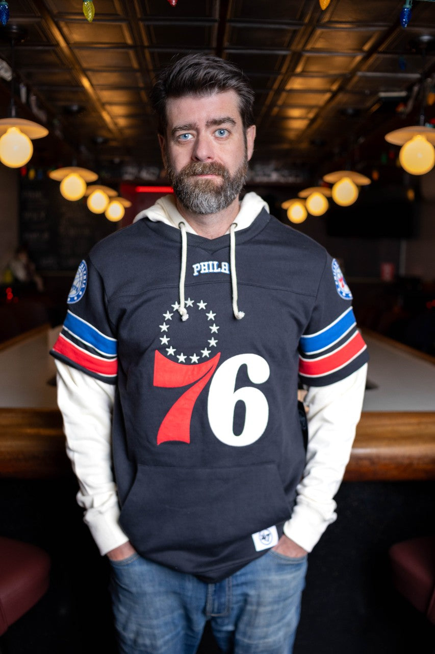 Philadelphia 76ers Flint Black Split Zone Cornerback Duo Hoodie