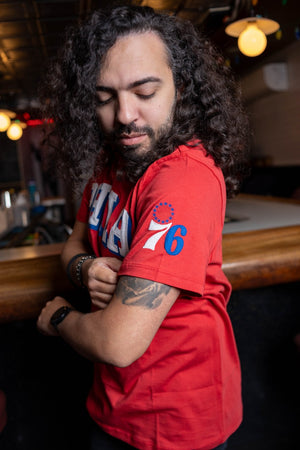 Philadelphia 76ers Racer Red Franklin Fieldhouse Tee