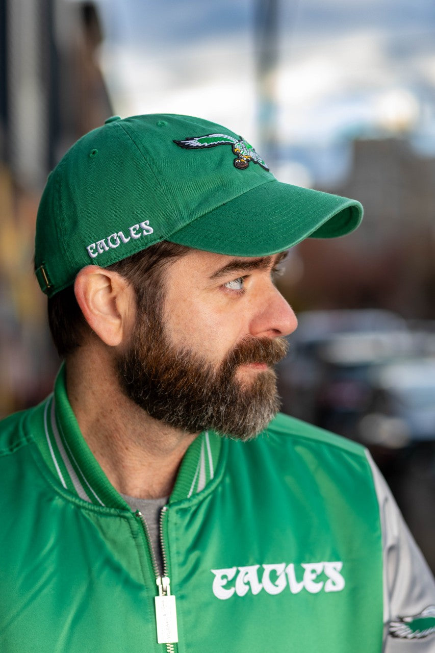 Philadelphia Eagles Historic Kelly Clean Up hat with side patch