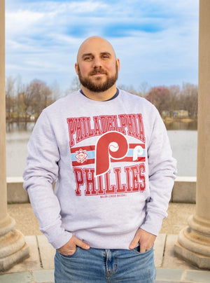 Philadelphia Phillies Relay Grey Letters Headline Crew