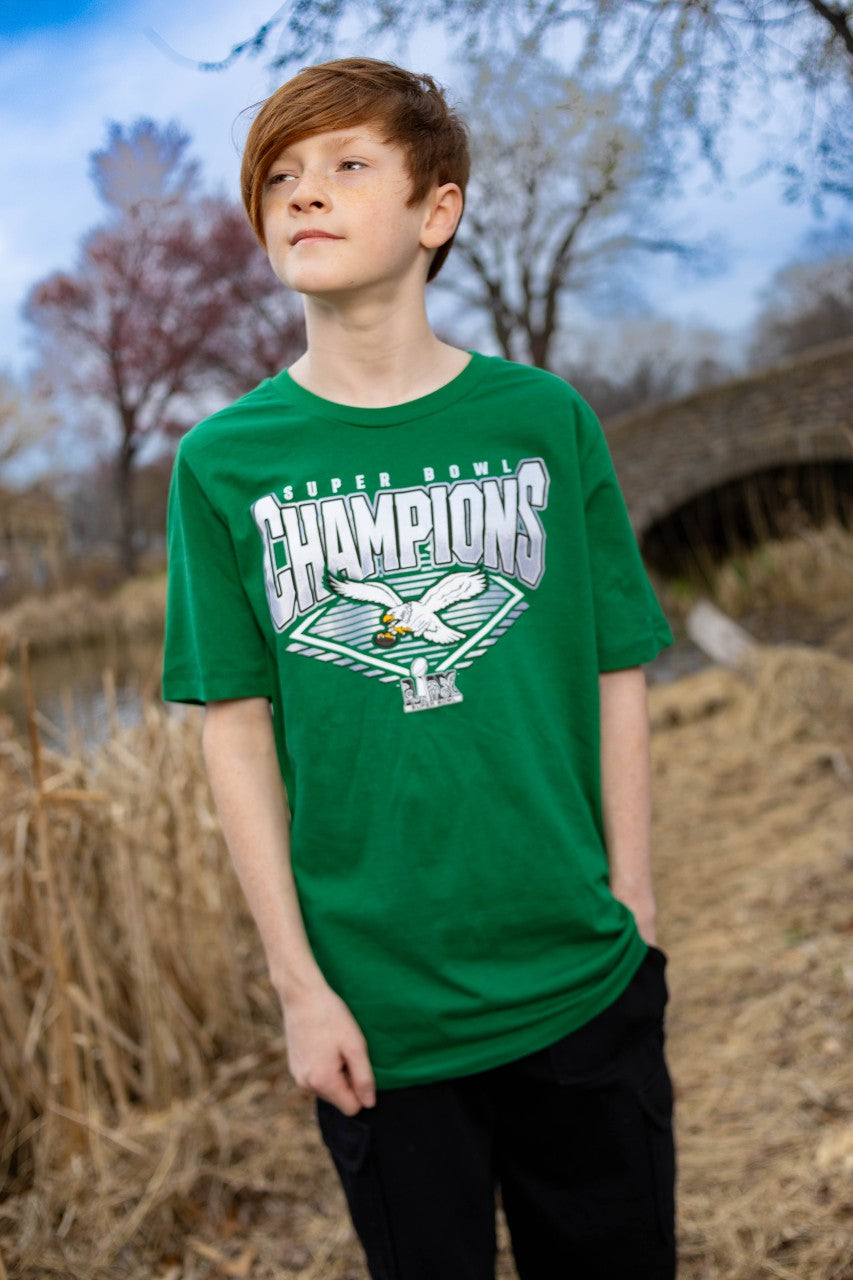 Philadelphia Eagles Super Bowl LIX Champions Diamond Youth