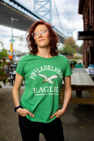 Philadelphia Eagles Historic Orchard Green Fresh Start Frankie Women's Tee