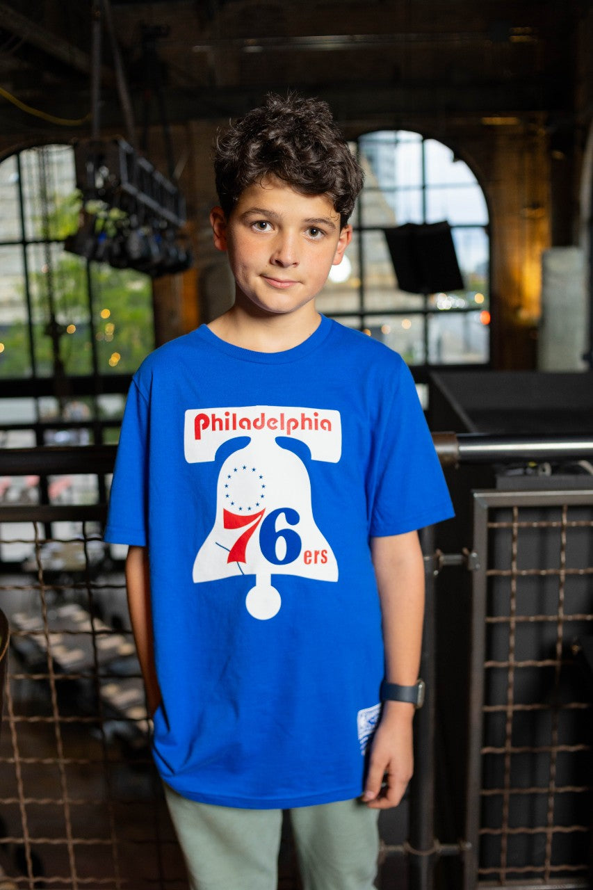Philadelphia 76ers Youth Retro Logo SS Tee - Shibe Vintage Sports
