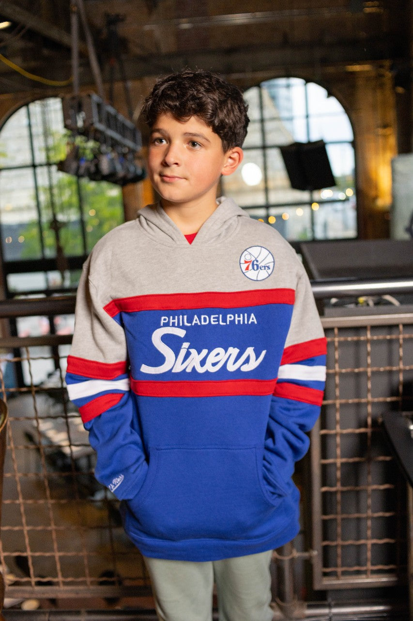Philadelphia 76ers Youth Head Coach Hoodie - Shibe Vintage Sports