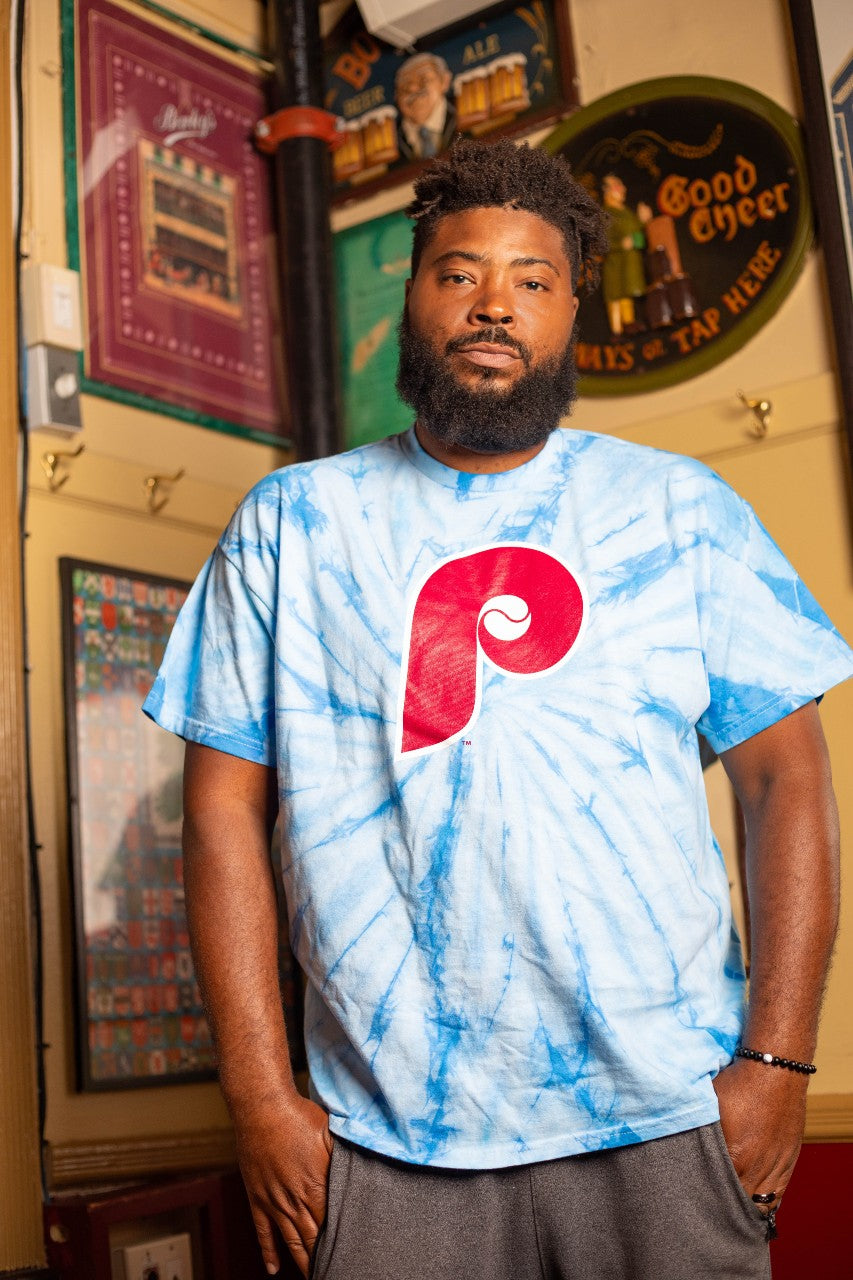 Philadelphia Phillies Youth Distressed Logo T-Shirt - Royal Blue