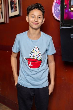 Philadelphia Phillies Gulf Blue Ice Cream Franklin Youth Tee