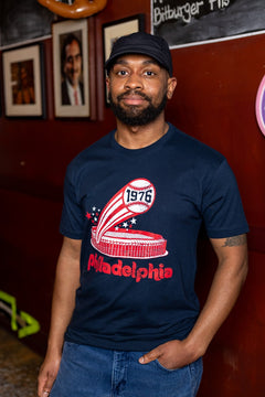 Veterans Stadium Philadelphia 1976 Home Run T-shirt - Shibe