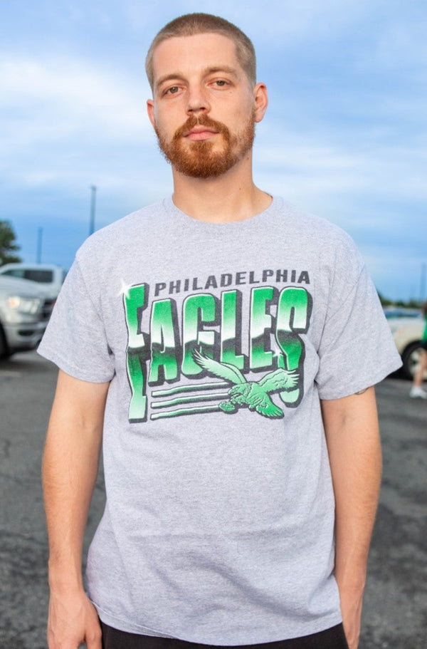 Junk Food Clothing Philadelphia Eagles Kelly Green Vintage Eagles T-Shirt