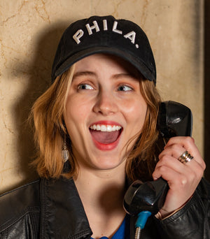 Philadelphia Phillies Cooperstown PHILA. Adjustable Black Clean Up