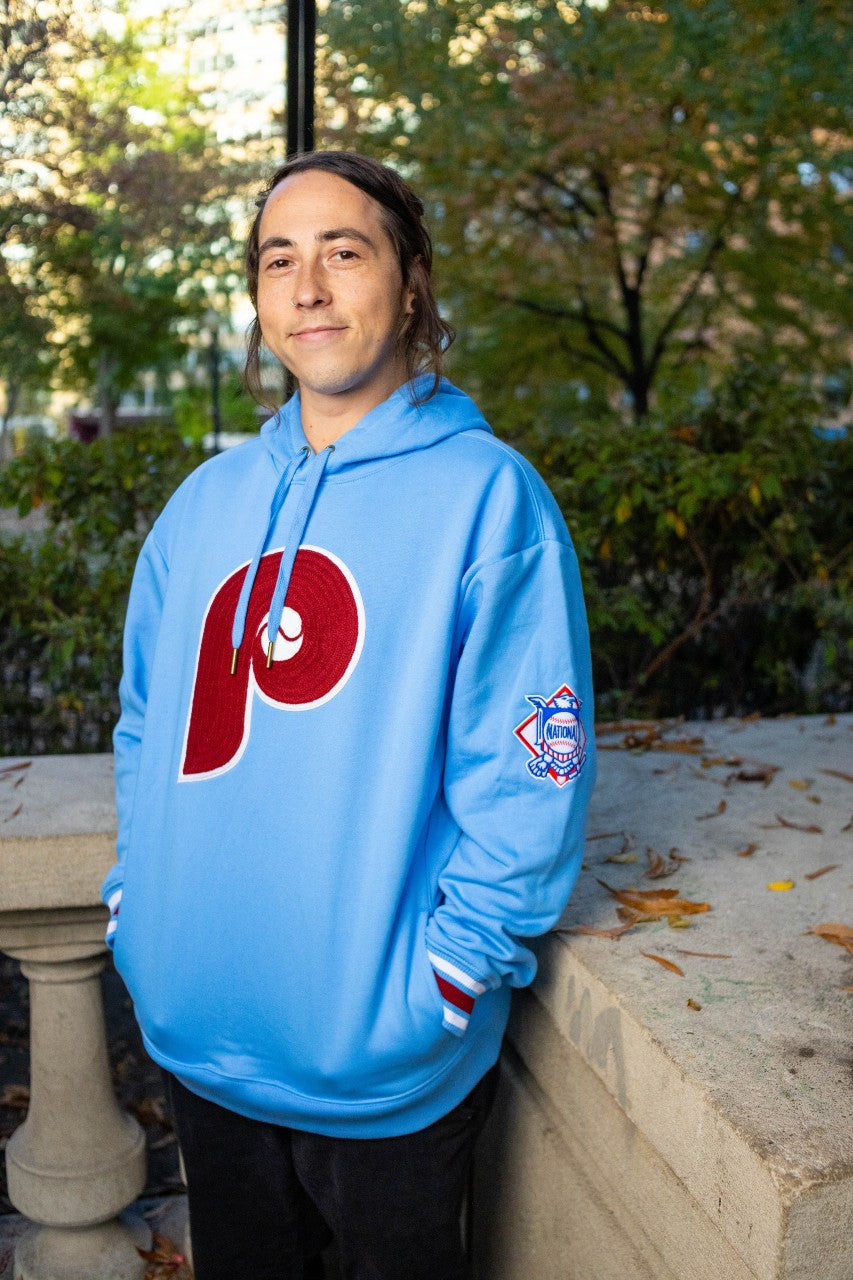 Philadelphia Phillies Chainstitch Throwback Fleece Hoodie