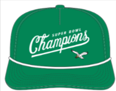 Philadelphia Eagles Super Bowl Champs Rope Hitch Hat w/ SB LIX logo