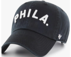 Philadelphia Phillies Cooperstown PHILA. Adjustable Black Clean Up